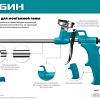 Пистолет для монтажной пены Сибин 06867