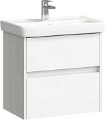 Aqwella Тумба City 60 CI0106DK с умывальником Moduo Slim 60 UM-MOD60SL/1