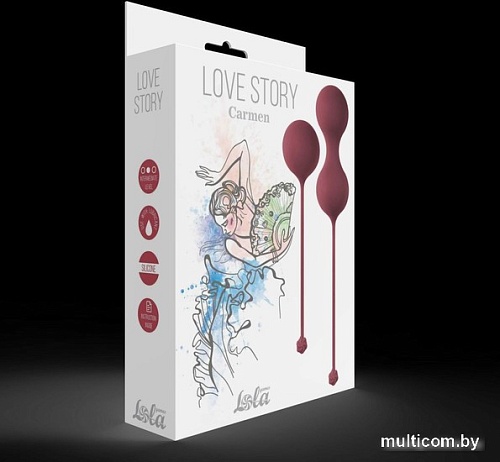Вагинальные шарики Lola Games Love Story Carmen 158776 (бордовый)