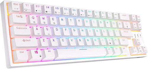 Клавиатура Royal Kludge RK68 Plus RGB (белый, RK Red)