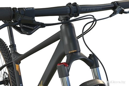 Велосипед Stark Hunter 29.3 HD р.21 2025 HQ-0017821 (черный матовый/теплый желтый)