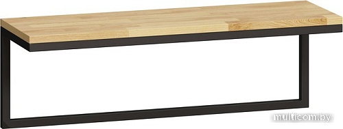 Полка LoftyHome Флэт (натуральный/черный)