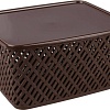 Коробка для хранения Альтернатива Плетенка с крышкой М3558