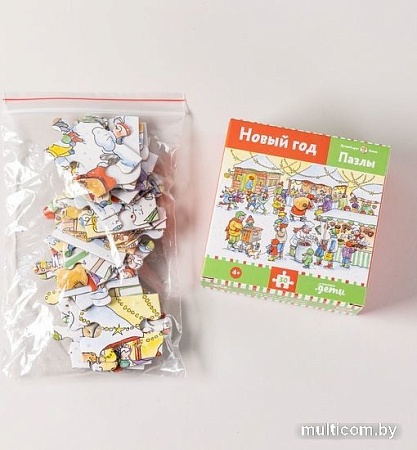 Пазл Альпина Новый год. Конни празднует Новый год (30 эл)