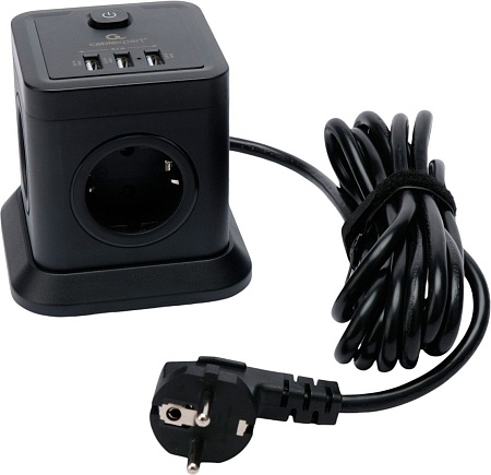 Сетевой фильтр Cablexpert TWR-4-U3-B-3