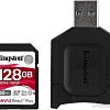 Карта памяти Kingston Canvas React Plus SDXC 128GB (с кардридером)