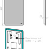 Lemark Зеркало Ecos 45x80 LM45Z