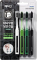 Набор зубных щеток Median Bamboo Charcoal Toothbrush (4 шт)