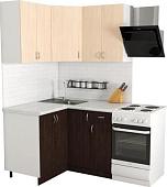 Угловая кухня Хоум Лайн Агата 1200х1200 угловой (венге/дуб молочный)