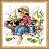 Набор для вышивания Риолис Ловись рыбка 1470