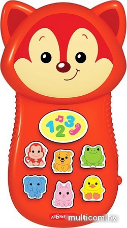 Интерактивная игрушка Азбукварик Телефончик Лисичка 2972