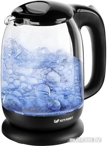 Чайник Kitfort KT-625-5 (черный/серый)