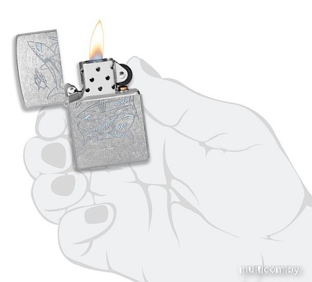 Зажигалка Zippo Street Chrome Guy Harvey 48595