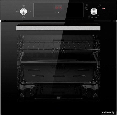 Газовый духовой шкаф Weissgauff WGO 706 D Black Glass