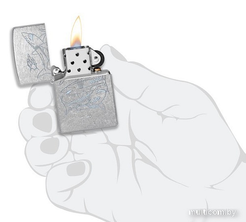 Зажигалка Zippo Street Chrome Guy Harvey 48595