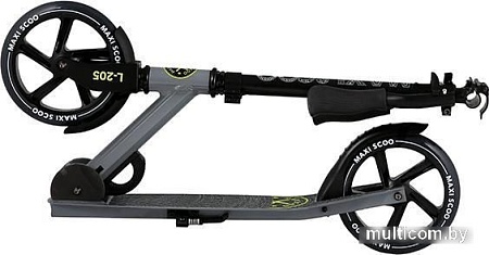 Двухколесный подростковый самокат Maxiscoo L-205 MSC-L205-G (серый)