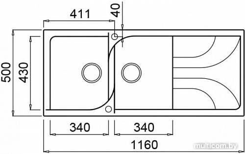 Кухонная мойка Elleci Ego 500 Ghisa M70