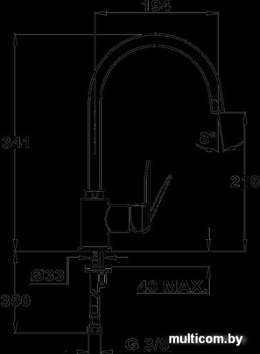 Смеситель TEKA IN 995 Inca Pink [53995120FP]