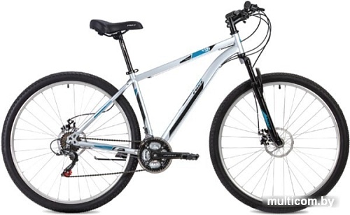 Велосипед Foxx Aztec D 27.5 р.18 2021 (серебристый)