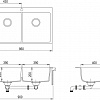 Кухонная мойка Aquasanita Magna SQM200AW (alumetallic 202)