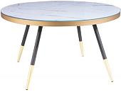 Журнальный столик Signal Vega B 80x80 (мрамор/черный)