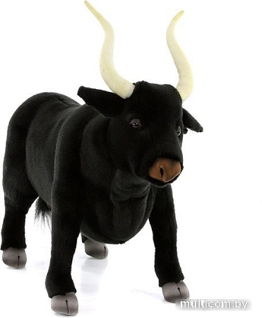 Классическая игрушка Hansa Сreation Черный бык 4628 (50 см)