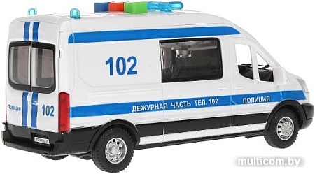 Игрушечный транспорт Технопарк Ford Transit Полиция TRANSITVAN-16PLPOL-WH