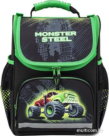 Школьный рюкзак Пифагор Basic. Monster steel 270686