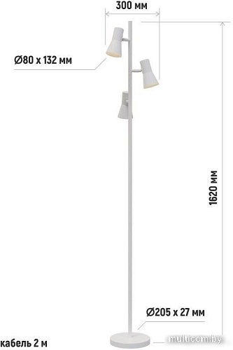 Торшер ArtStyle HT-738X3WW