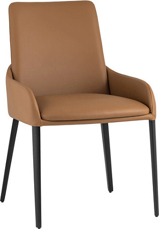Стул с подлокотниками Stool Group Челси (экокожа, коричневый)