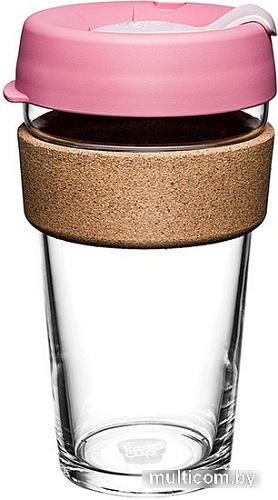 Многоразовый стакан KeepCup Brew Cork L Saskatoon 454мл (розовый)