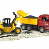 Bruder MAN Construction truck with articulated road loader 02752