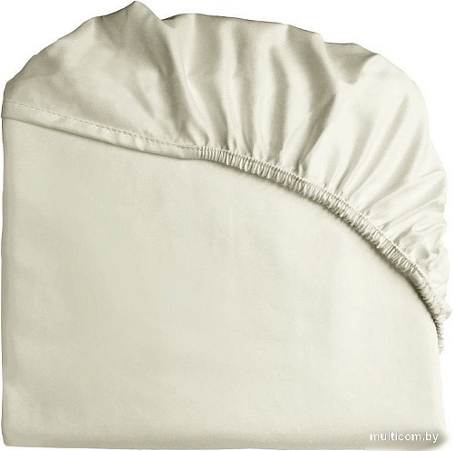 Постельное белье Primavelle 90х200 сатин Luxe на резинке 114311429-crL63 (слоновая кость)