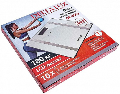 Напольные весы Delta Lux DE-4600 (белый)