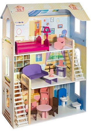 Кукольный домик Paremo Шарм с мебелью PD315-02