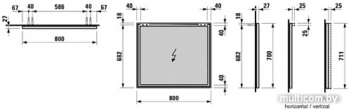 Laufen Зеркало Frame 25 4474049001441