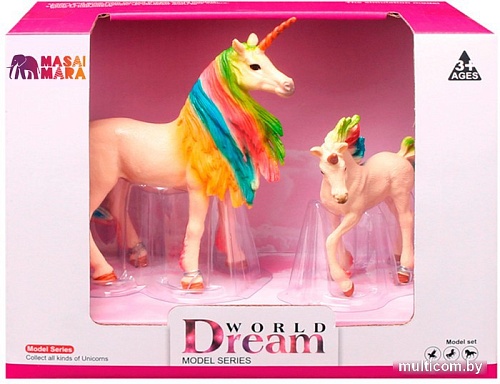 Набор фигурок Masai Mara Мир фэнтези. Семья белых единорогов MM206-404