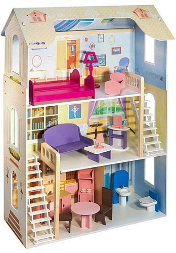 Кукольный домик Paremo Шарм с мебелью PD315-02
