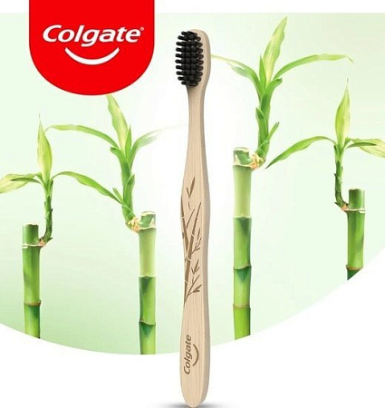 Зубная щетка Colgate Бамбук Древесный уголь мягкая (1 шт)