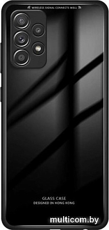 Чехол для телефона Case Glassy для Samsung Galaxy A32 (5G) (черный)