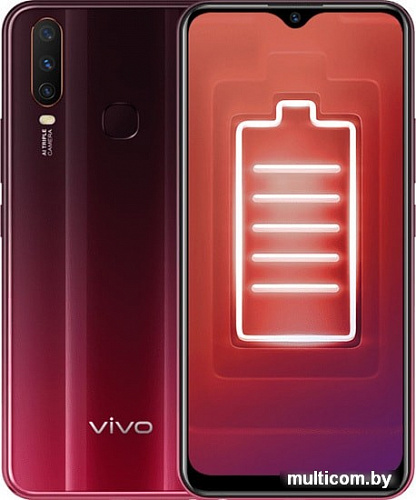 Смартфон Vivo Y12 3GB/64GB (красный бургунди)