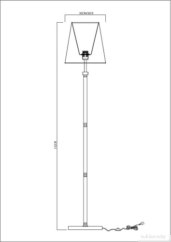 Торшер Arte Lamp Kensington A4098PN-1CC