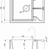 Кухонная мойка Deante Andante S11A (серый металик)