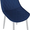 Стул Трия Oscar (белый муар/велюр L005 синий)