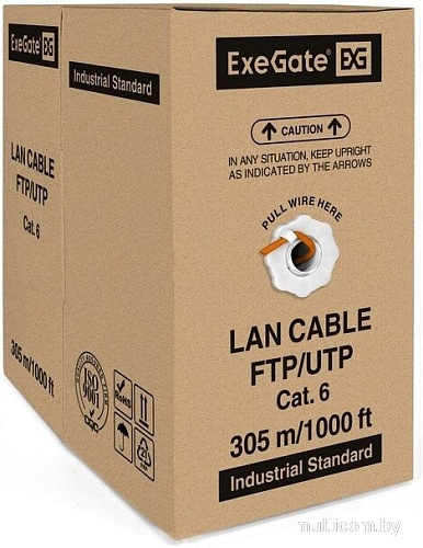 Кабель ExeGate FUTP4-C6-CU-S23-IN-LSZH-OR-305-FLUKE FTP