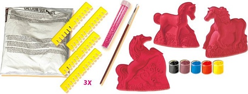 Набор для создания поделок/игрушек SES Creative Из гипса Лошадки 01356