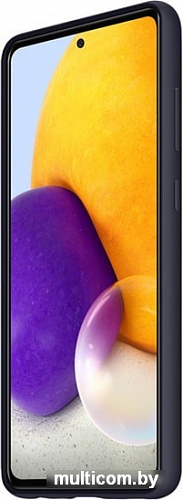 Чехол Samsung Silicone Cover для Samsung Galaxy A72 (черный)