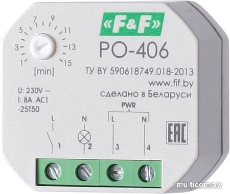 Реле времени Евроавтоматика F&F PO-406 EA02.001.019