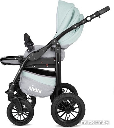 Универсальная коляска Rant Siena (3 в 1, 08 серый/ментоловый)
