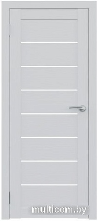 Межкомнатная дверь Юни Амати 1 90x200 (бьянко, стекло матовое)